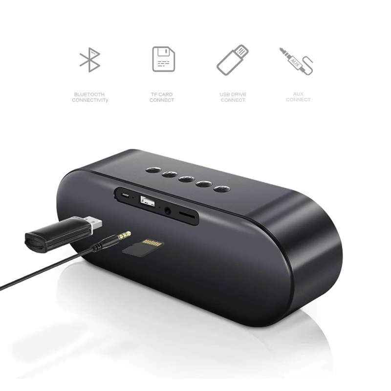 Портативная беспроводная Bluetooth Колонка со светодиодной стрелой уличная басовая