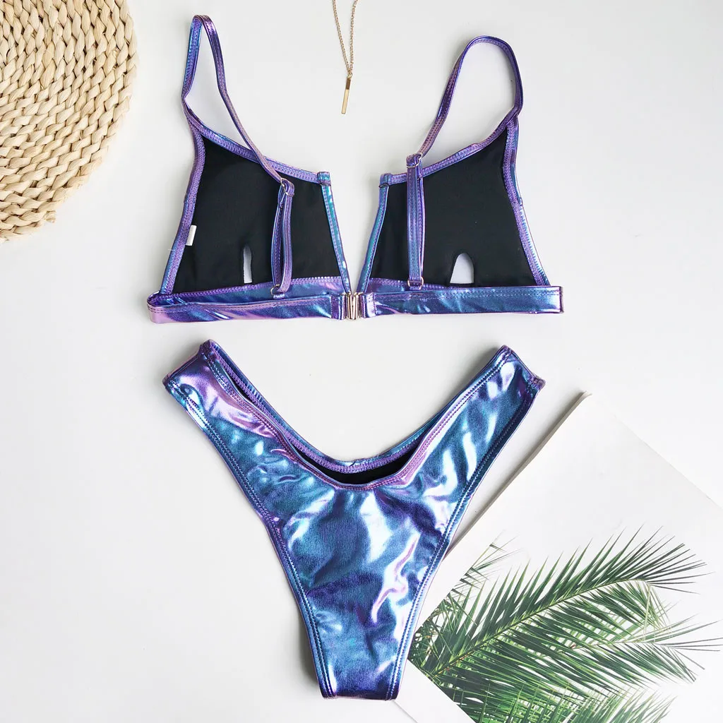 Набор бикини однотонный яркий Badmode Badpak Сексуальная Пляжная одежда купалник