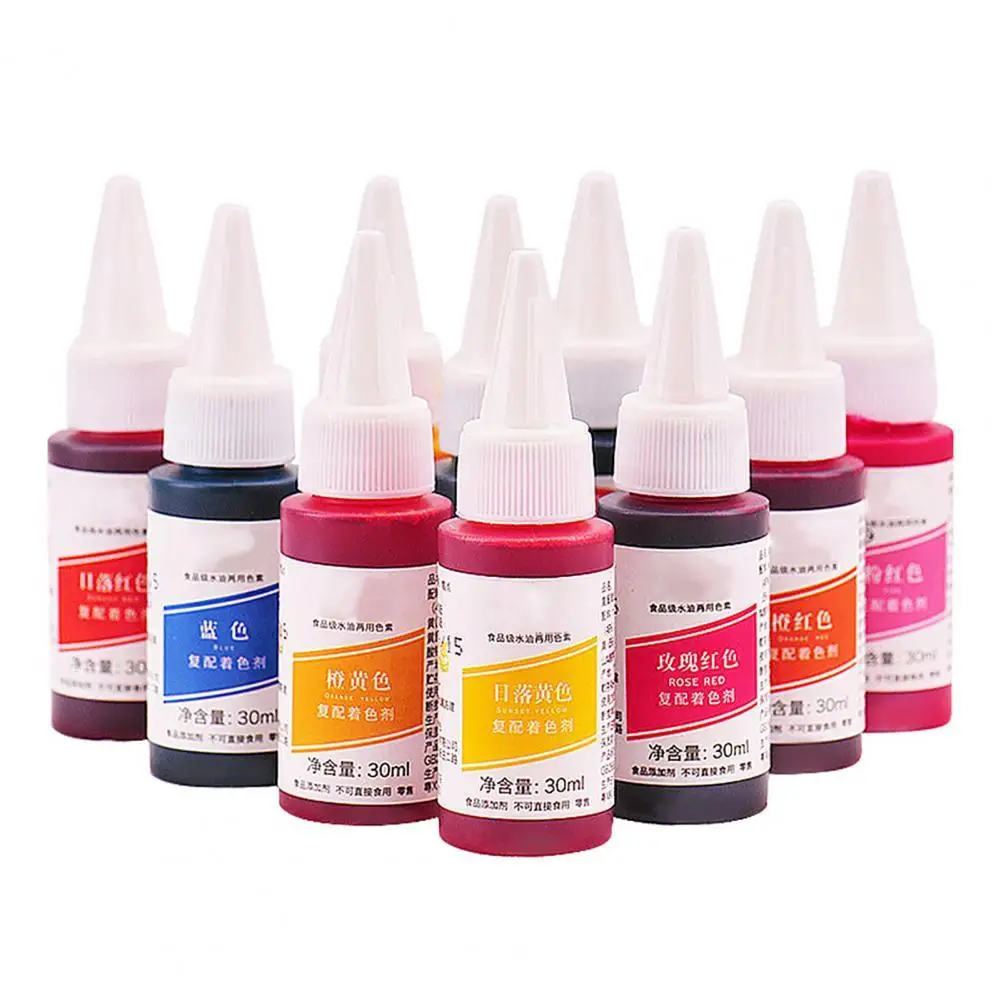 

Натуральных красителей Новый 30 мл Fondant (сахарная) Макарон Еда раскраска краситель для выпечки торта Декор ингредиент оптовая продажа; Пряма...