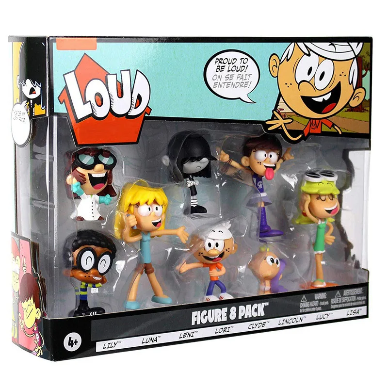 8 шт./компл. мультфильм громкий дом фигурки кукол игрушка аниме Clyde Lori Lily Leni Lucy Lisa фигурка игрушки подарки на день рождения для детей