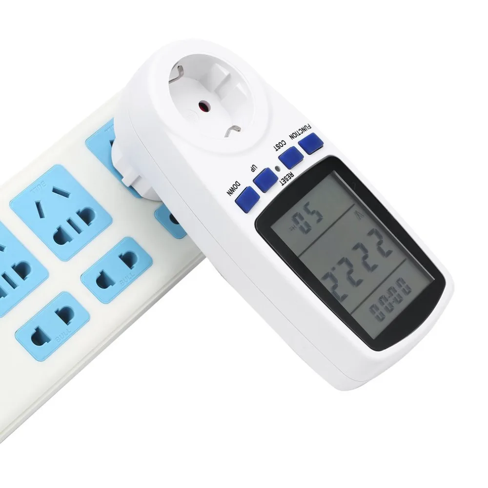 

Digital Wattmeter Electric Power Watt Meter Energy Voltage EU Plug Electronic Monitor AC Meters 220v Electricity Consumption New