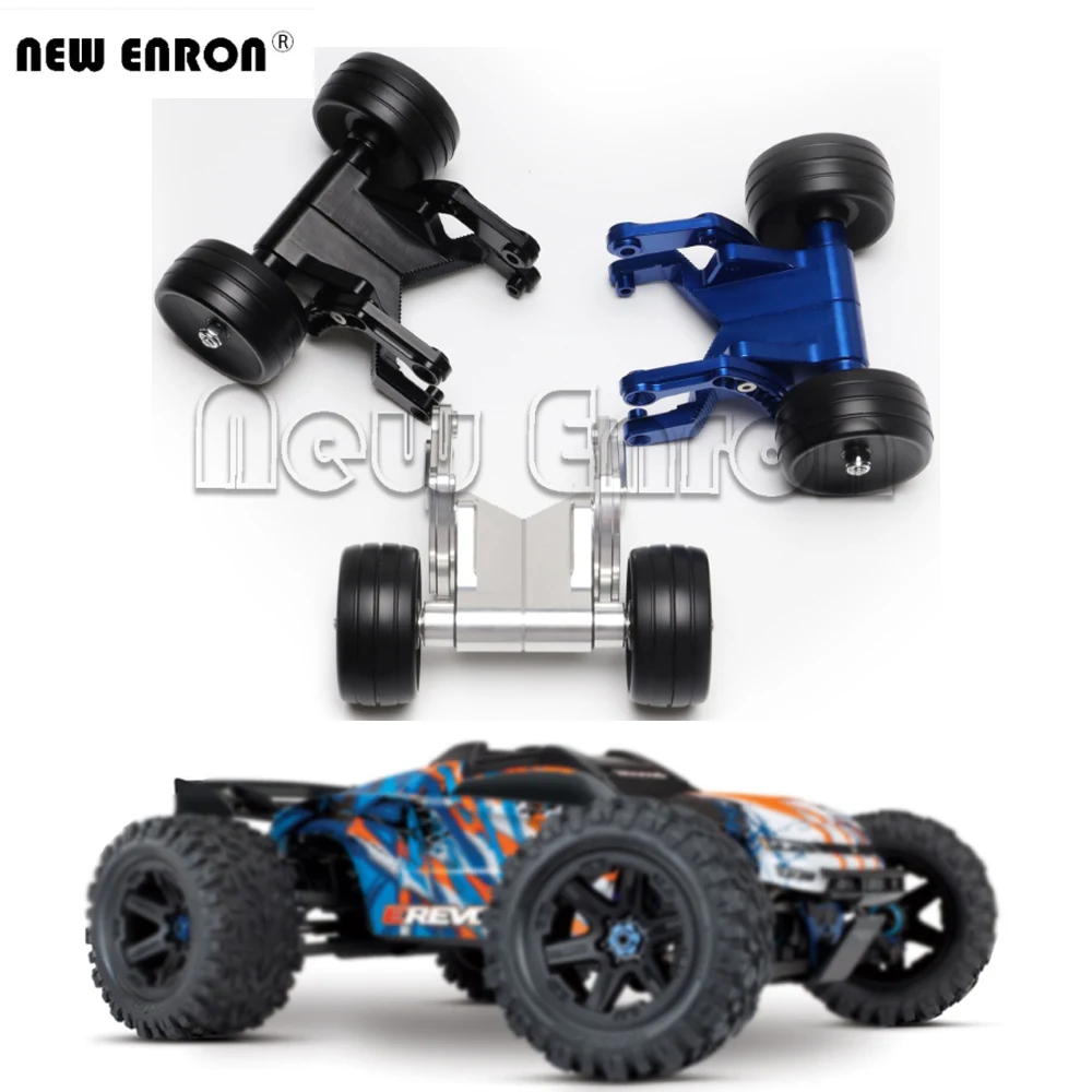 

Aluminum Double Wheel Adjustable Wheelie Raise Head Bar for RC Car Parts 1/10 Traxxas E-Revo E-Revo 2.0 86086-4