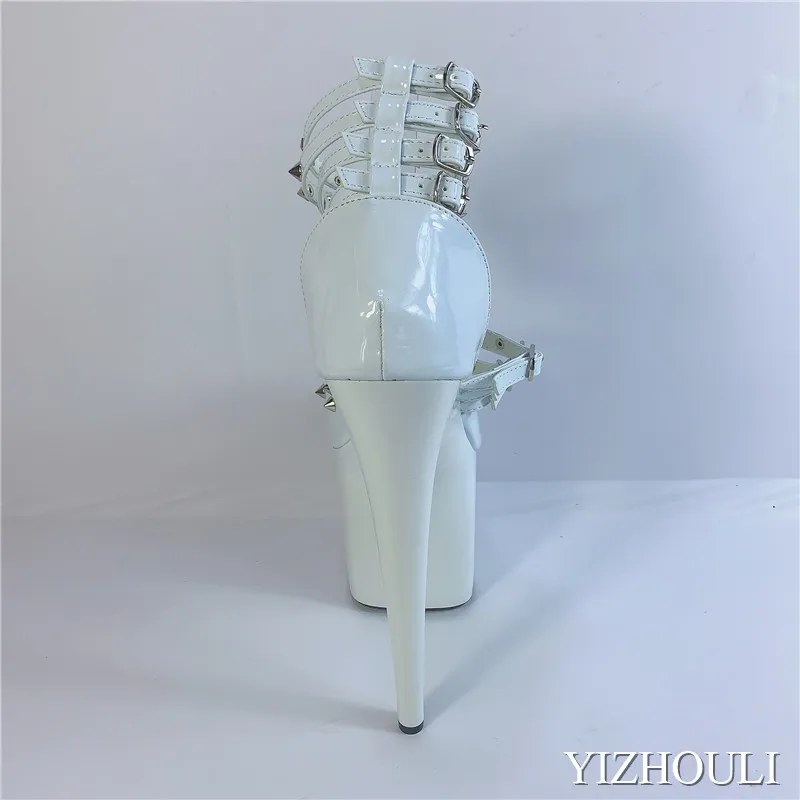 Сандалии с заклепками для танцев на тонком высоком каблуке 20 см 8 дюймов | Спорт и