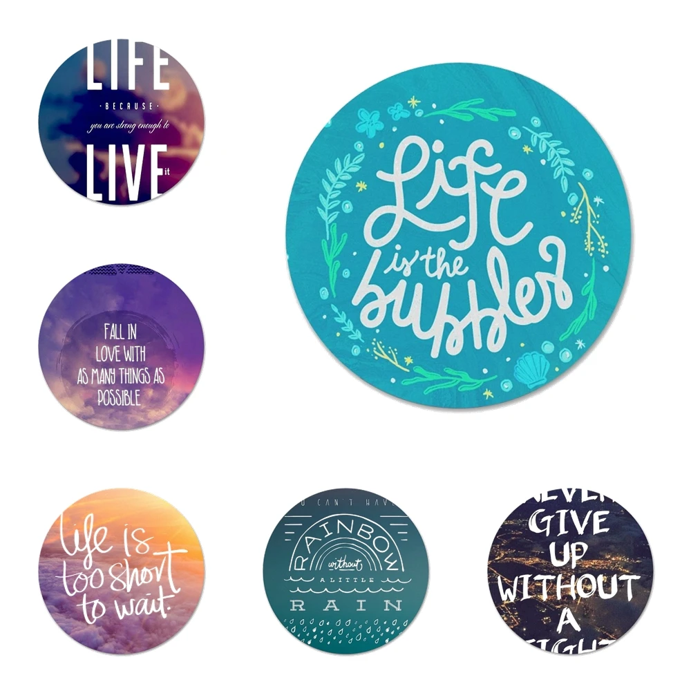 Вдохновляющие мотивационные любовные цитаты симпатичный значок брошь заколка