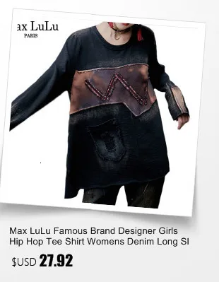 Max LuLu, Весенняя мода, корейский стиль, женские вязаные топы, футболки, Женская водолазка, футболки, одежда для фитнеса, Женская Панк футболка