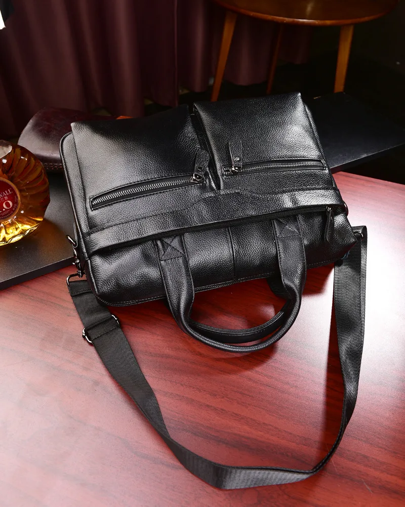 

1PCS New Genuine Leather One-shoulder Man's Handbag, Computer Bag, Cowhide Business Bag, Oblique Bag Handbag