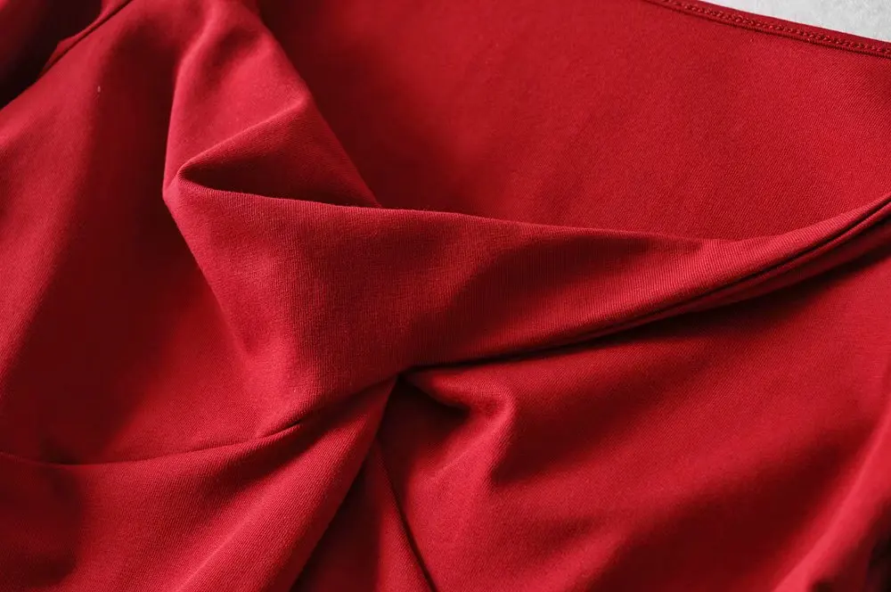 Женская футболка с квадратным воротником Bazaleas Элегантная длинным рукавом и