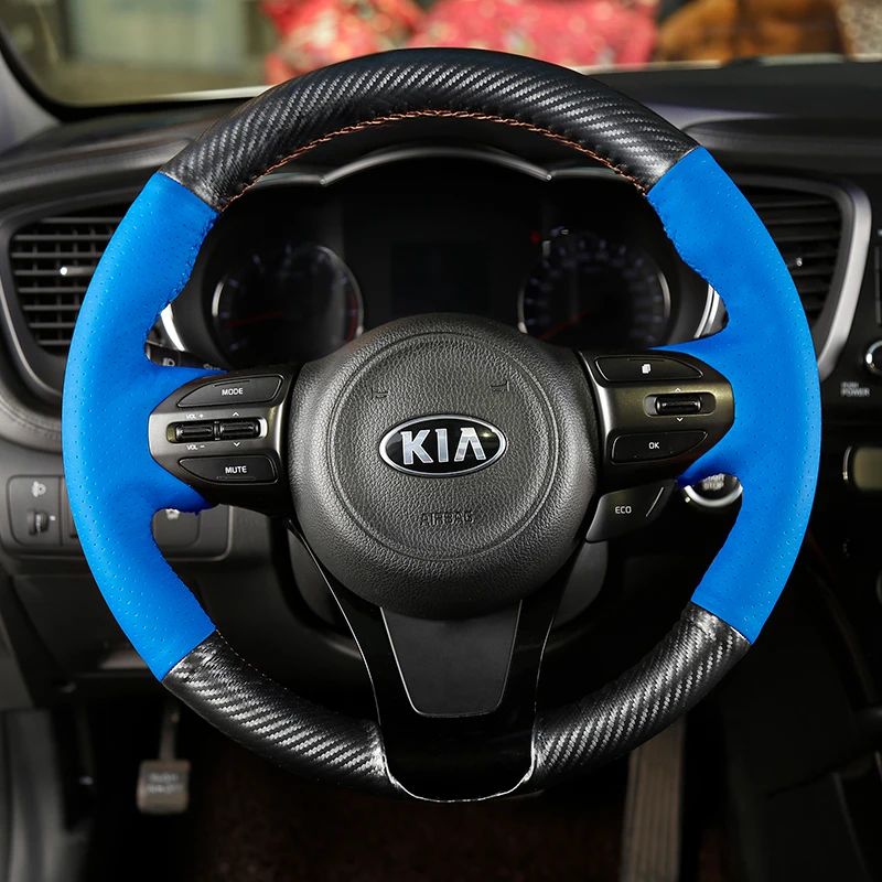 

Кожаный чехол на руль для Kia K3 K5 K4 K2 fcrte soul sportage R K4 KX5 KX3