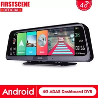 firstscene 10 4g car dvr camera gps fhd 1080p android 8 1 dash cam navigation adas car video recorder dual lens night vision