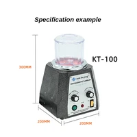 KT-100 Magnetic Tumbler rotary polisher With free 100g Magnetic needle Jewelry polishing machine equipment  supplies