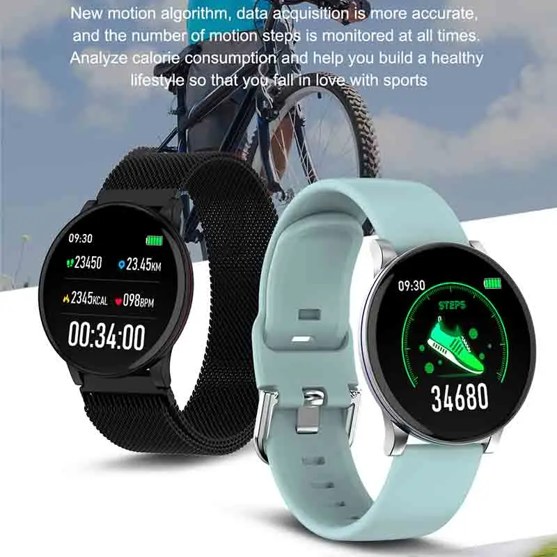 Умные часы для женщин и мужчин водонепроницаемые IP68 монитор сердечного ритма