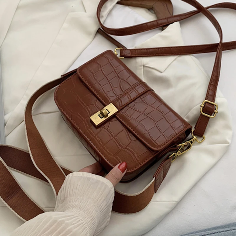 Сумка конверт с 3 карманами кожаные сумки на плечо каменным узором для женщин 2020