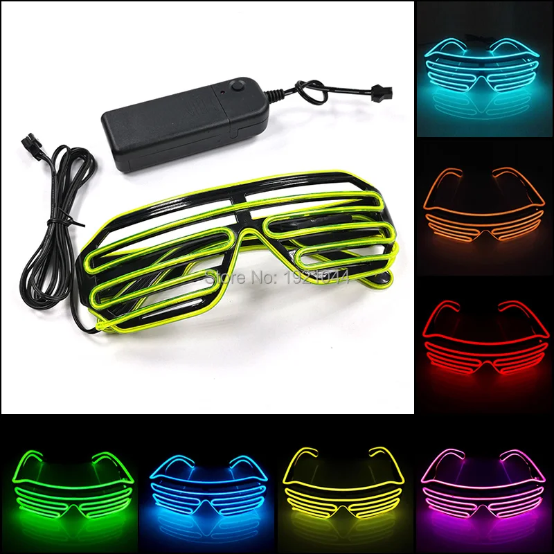 Светодиодные диджейские светящиеся очки 10 цветов в наличии светодиодный