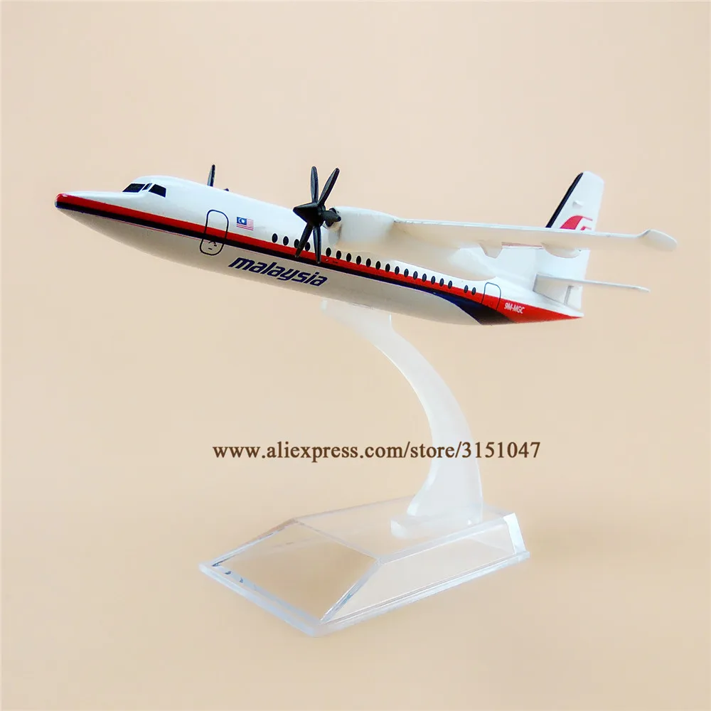 

Air Malaysia Fokker FOK F-50 F50 Airlines Propeller Airways Airplane Model Alloy Metal Model Plane Diecast Aircraft 16cm Gift