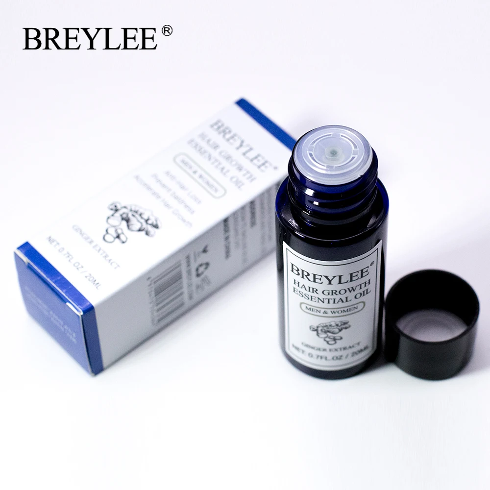 

BREYLEE Fast Hair Growth Essential Oil 28 Days Hair Growth Serum Anti-Hair Loss Strengthen Nourishing Soften Treatment Men Women