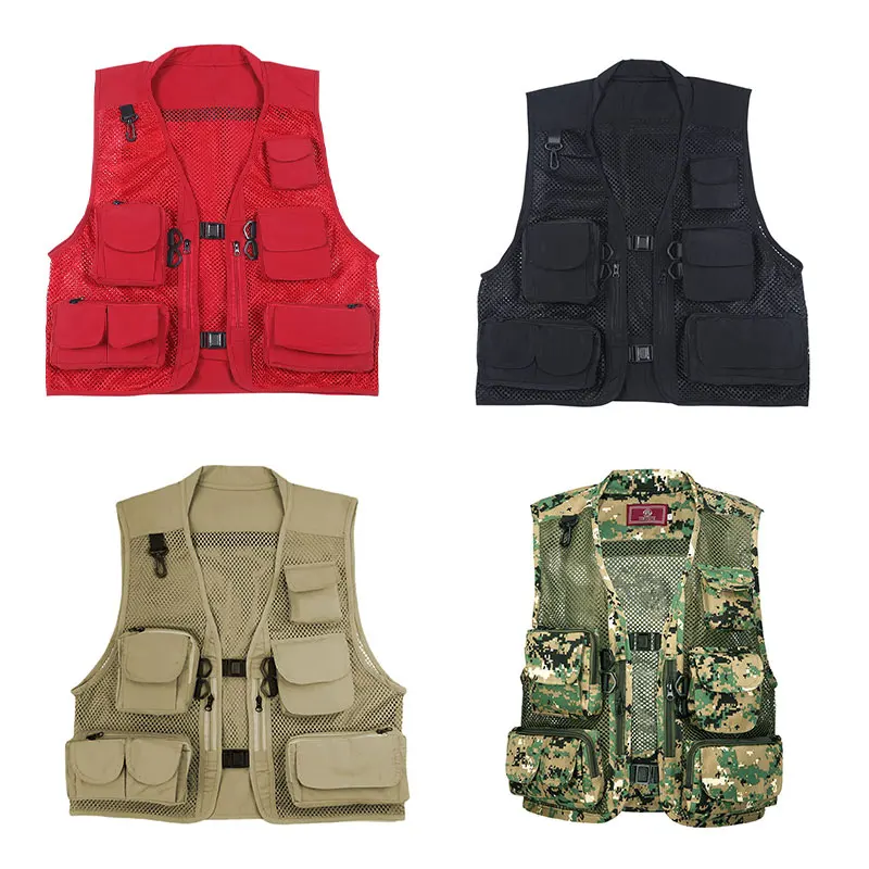 

Fishing Vest Outdoor Supplies Fishing Tool Vest Multi-function Vest Large Size Multi-pocket Fishing Quick-drying Vest Fishing