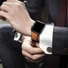 Ремешок из силикона и кожи для Apple watch 5 band 44 мм 40 мм, кожаный браслет для iWatch band 42 мм 38 мм, Apple watch 4 3 2 1 40