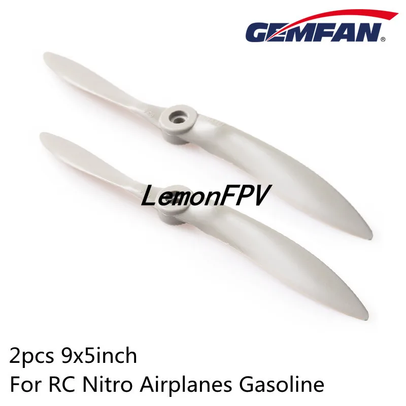 2PCS/Lot Gemfan 9inch Nitro Propeller 9x5 9050 APC Shape Props for RC Nitro Airplanes Gasoline Fixed-wing Aircraft Propeller