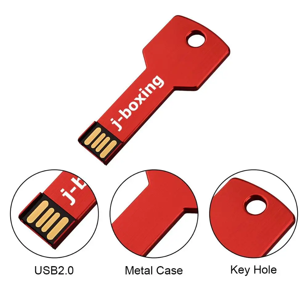 Металлический USB флеш накопитель в форме ключа 16 ГБ|USB флэш-накопители| |