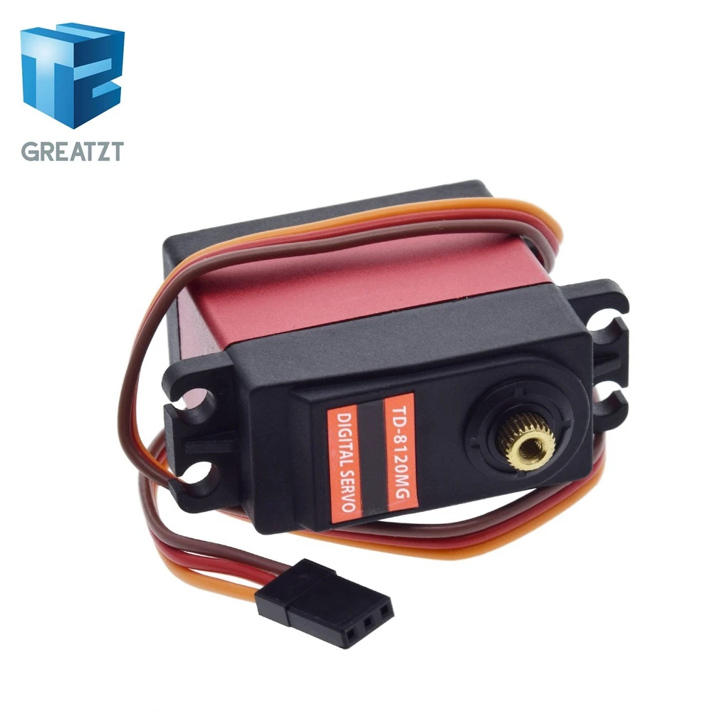GREATZT TD 8120MG Водонепроницаемый металлический Шестерни цифровой сервопривод с