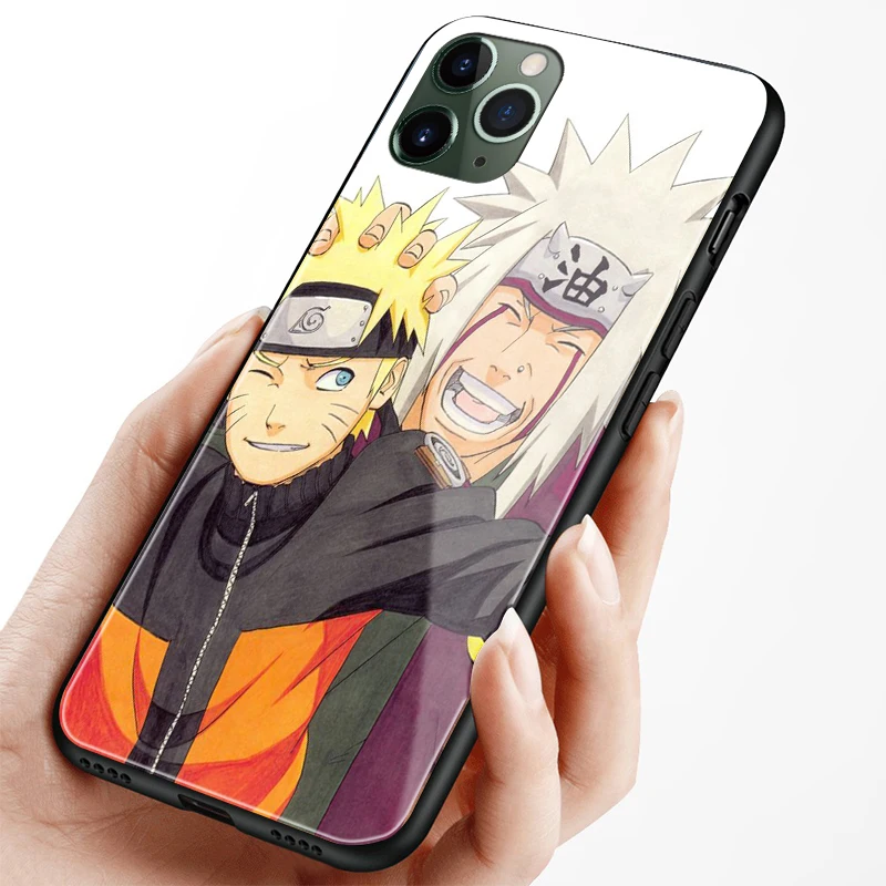 Мягкий силиконовый стеклянный чехол Jiraiya Namikaze Shippuden для Apple iPhone 6 6s 7 8 Plus X XR XS 11 Pro