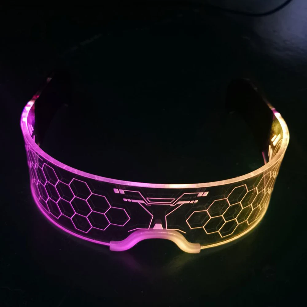 

Новые светодиодные очки для вечеринок, цвет можно менять, 2 шт. в партии, принимаем заказы на дизайн клиента