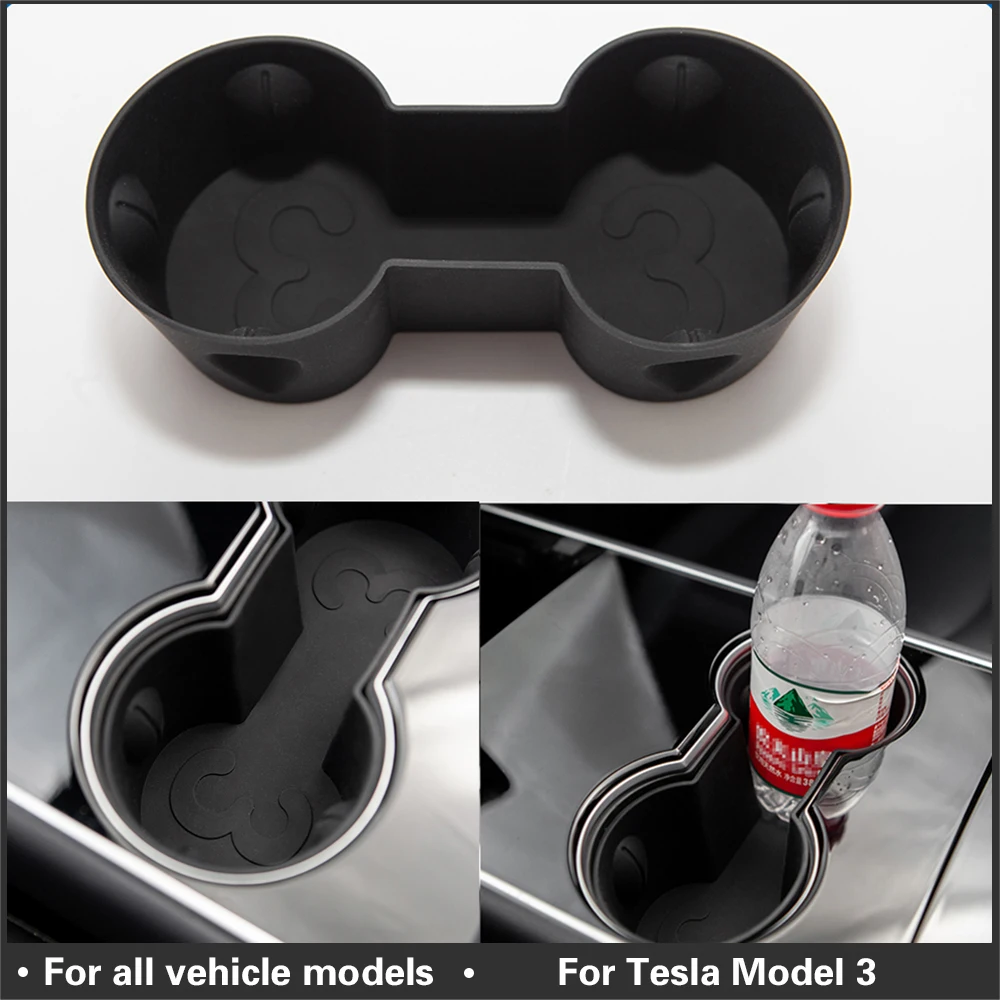 

Бутылка для напитков Tesla Model 3 с двумя отверстиями, держатель для напитков, подстаканник для стакана, автомобильный Стайлинг 3, аксессуары для...