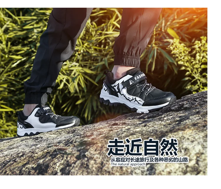 1801 Hiking Children Shoes For Kids Sneakers Winter Boys Casual Shoes Girls Sneakers Boys Snow Shoes Climb Mountains Ice