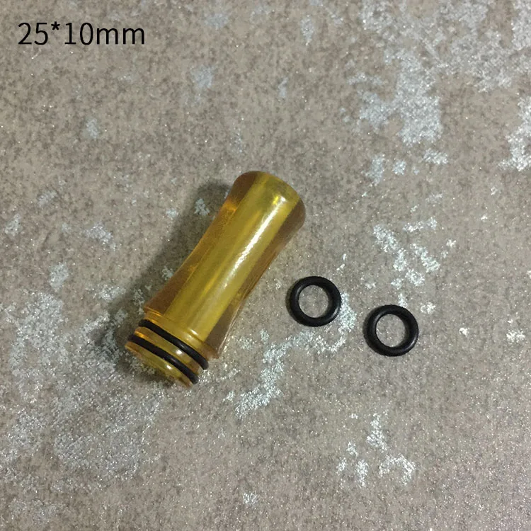 Гладкий полированный ПК пей Ultem 510 MTL капельный наконечник длинный вейп узкое
