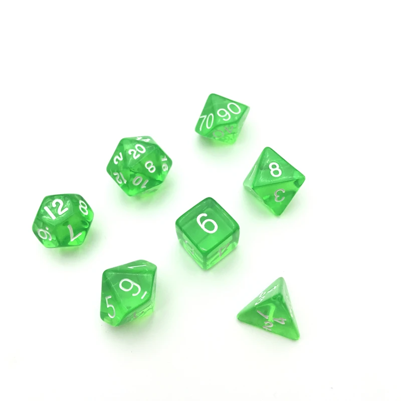 Новинка набор из 7 предметов высокое качество многогранные кости разноцветные