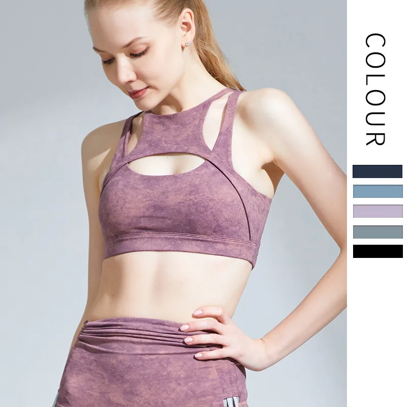 

New Women Yoga Bra With Shock Absorption Strong Support Breathable Elastic Vest Workout Bra Sports Tops Sexy Sports Wear