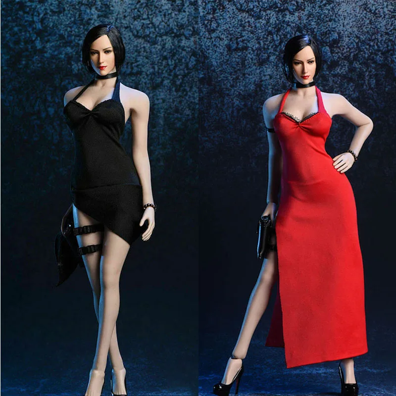 

1/6 Sexy Ada Wong Evening Dress Vstoys 18XG14 Female Soldier Skirt Clothes Fit 12'' PH TBL Action Figure Body