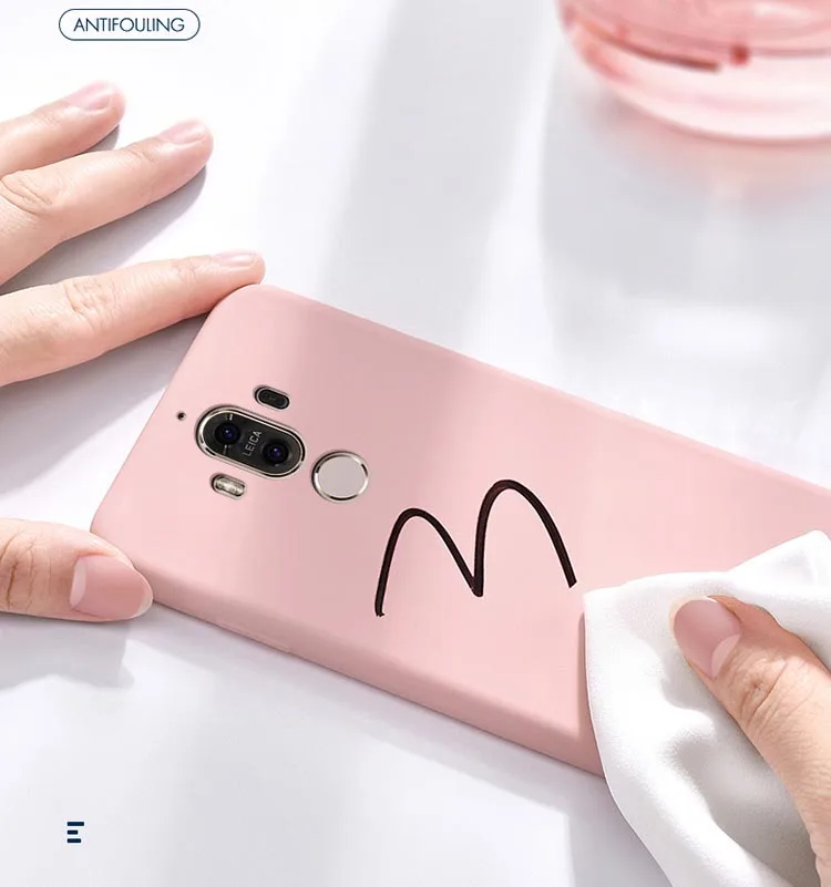 Liquid silicone case For Huawei mate10 mate pro lite mate9 mate9pro Colorful Printing soft Silicon handphone cases |