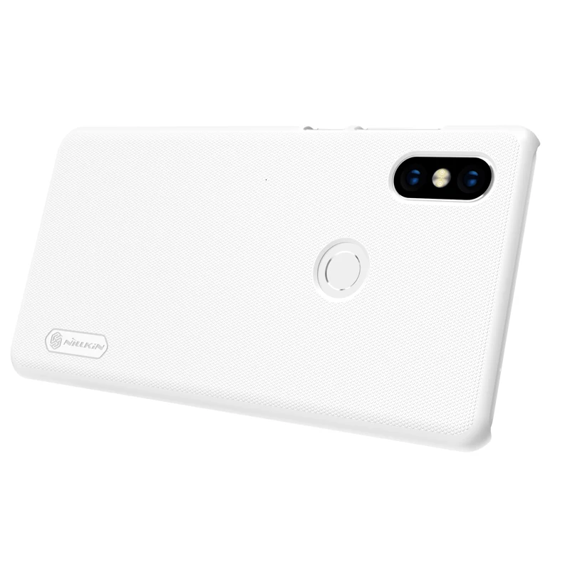 White for Xiaomi Mi Mix 2 S 2S Матовый чехол NILLKIN для For Xiaomi Mi Mix 2 2S твердая Пластиковая Задняя крышка с подарком - Цвет: White