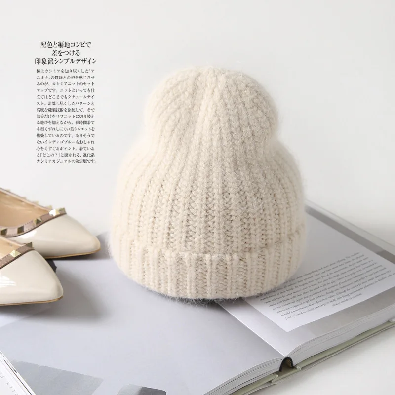 Новинка 2021 женская шапка мешковатая облегающие шапки женские вязаные зимние из