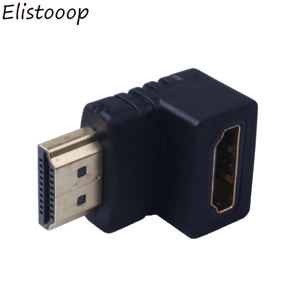 Адаптер совместимый с HDMI угол 90 градусов штекер гнездо конвертер для 1080P HDTV