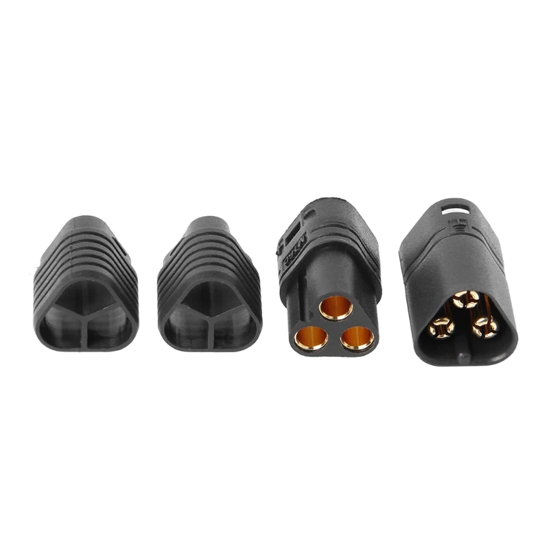 

1 Pair MT60 3.5mm 3 Bullet Connector Plug Male & Female For RC ESC to Motor 40JC