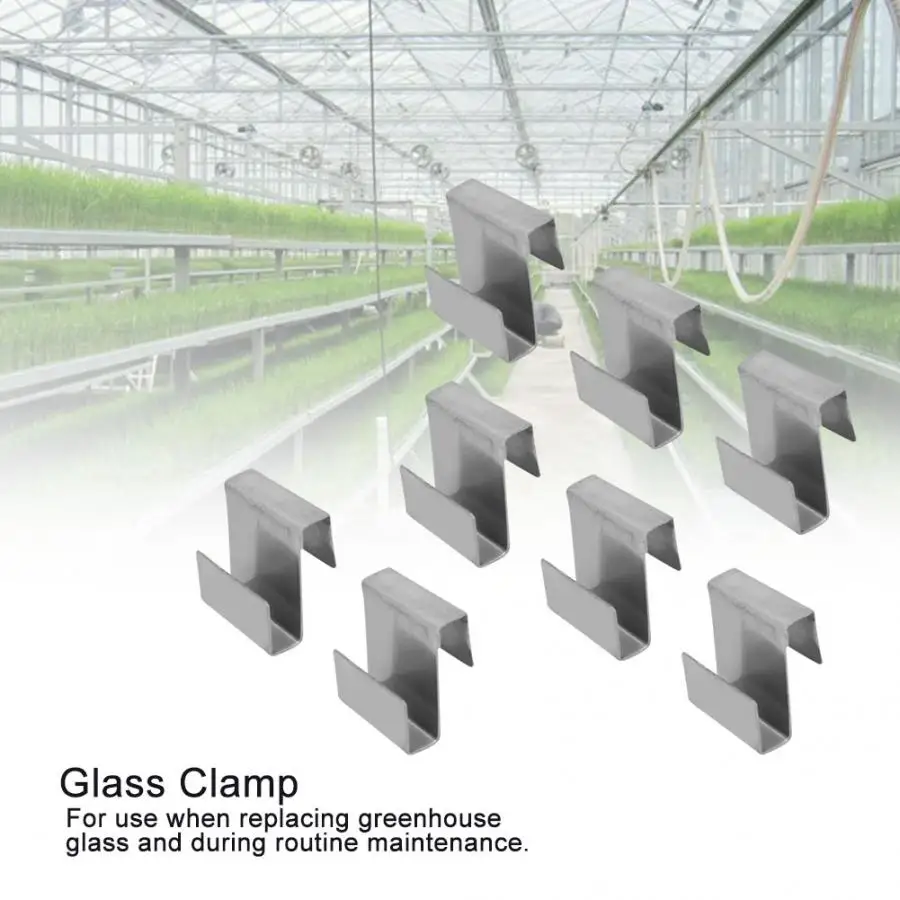 Высокое качество 50 шт. зажимы для теплицы из нержавеющей стали прочные крепления
