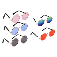 for dogs cats accessories pet sunglasses metal round kitten puppy products decorations cosplay costume glasses for animals