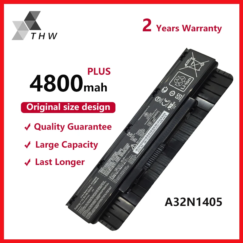 Аккумулятор THW A32N1405 для ноутбука Asus G551 G551J G551JK G551JM G771 G771J G771JK N551J N551JW|Аккумуляторы