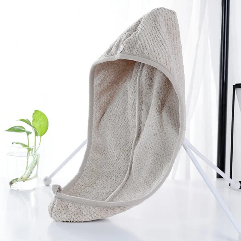 Уход за волосами коралловый флис полотенце для сушки волос супер впитывающая