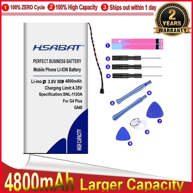 HSABAT высокое Ёмкость GA40 батарея для Motorola Moto G4 / плюс XT1625 XT1622 XT1644 XT1643 SNN5970A XT1642 XT1640 xt1626|Аккумуляторы мобильных