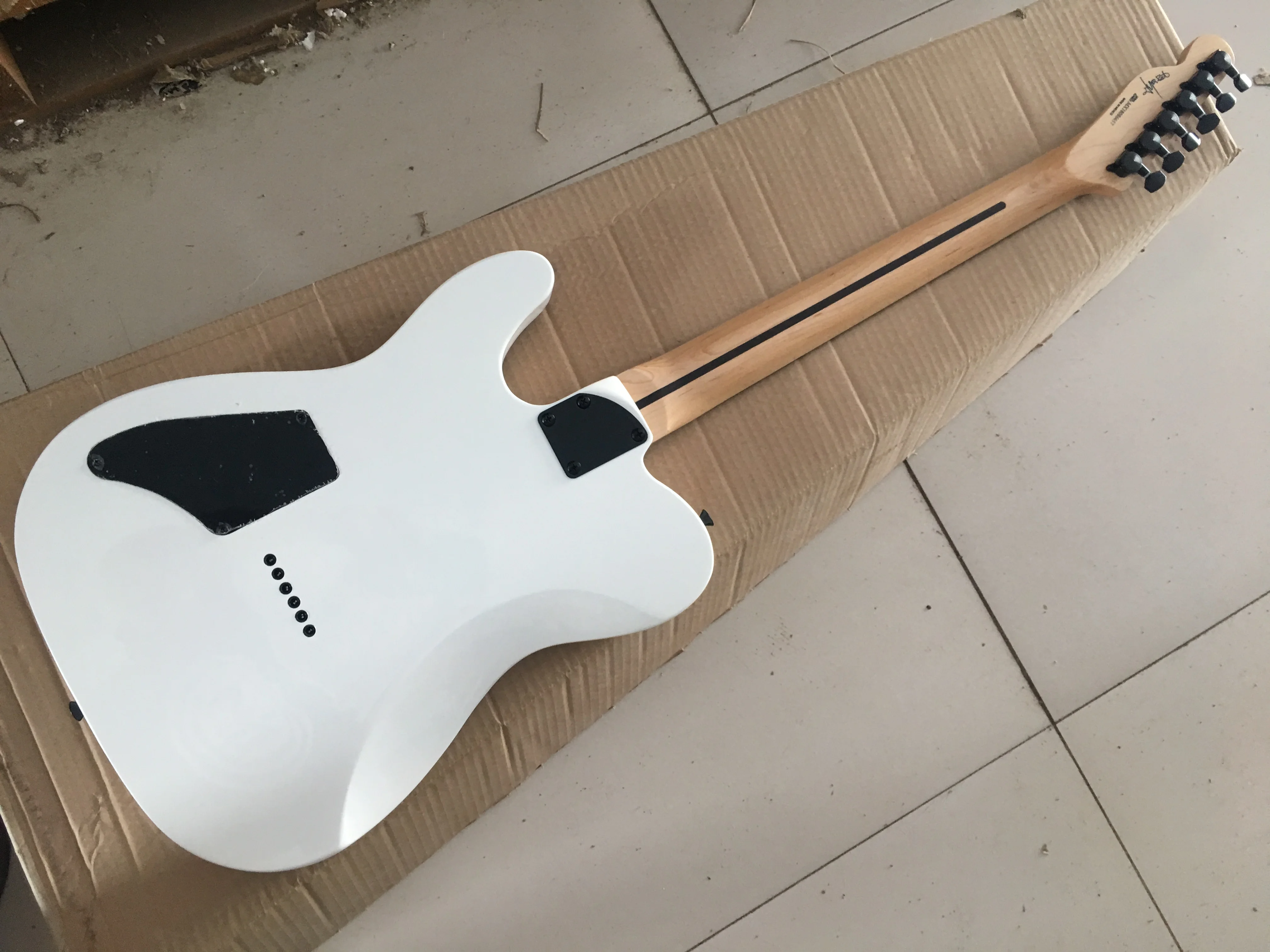 

China guitar factory custom new white tl Electric Guitar Black hardware Free shipping In stock 11
