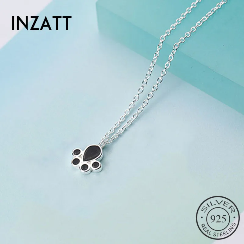 Женская эмалированная подвеска INZATT кулон в виде кошачьего когтя из настоящего