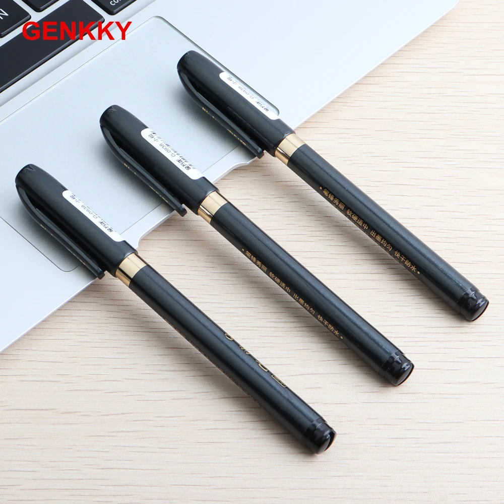 GENKKY Calligraphy Pen Hand Lettering Pens Brush Markers for Writing Drawing Black Ink Art Marker | Канцтовары для офиса и