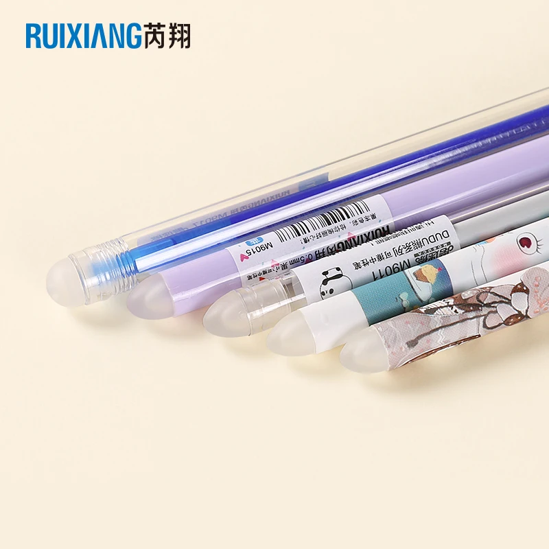 Милые канцтовары в корейском стиле Ruixiang стираемая гелевая ручка 0 5 мм с иглами