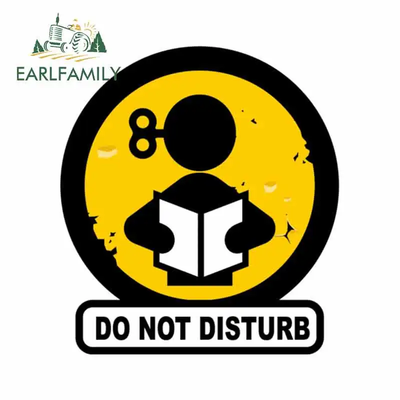 EARLFAMILY 13 см x 11 7 для не беспокоить Забавный знак мультфильм виниловые наклейки на