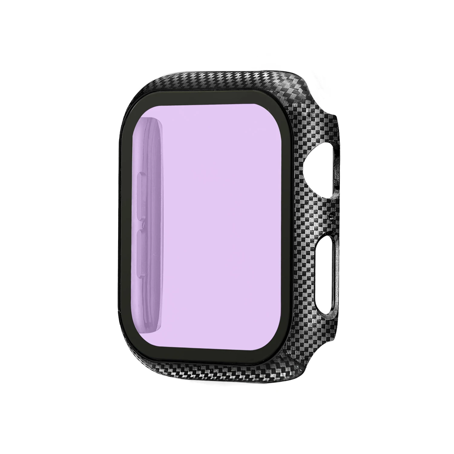 

Carbon Fiber Watch Case+Tempered Flim Glass Screen Protection for Apple Watch Band 38/42/40/44mm Cover for IWatch Series 5 4 3