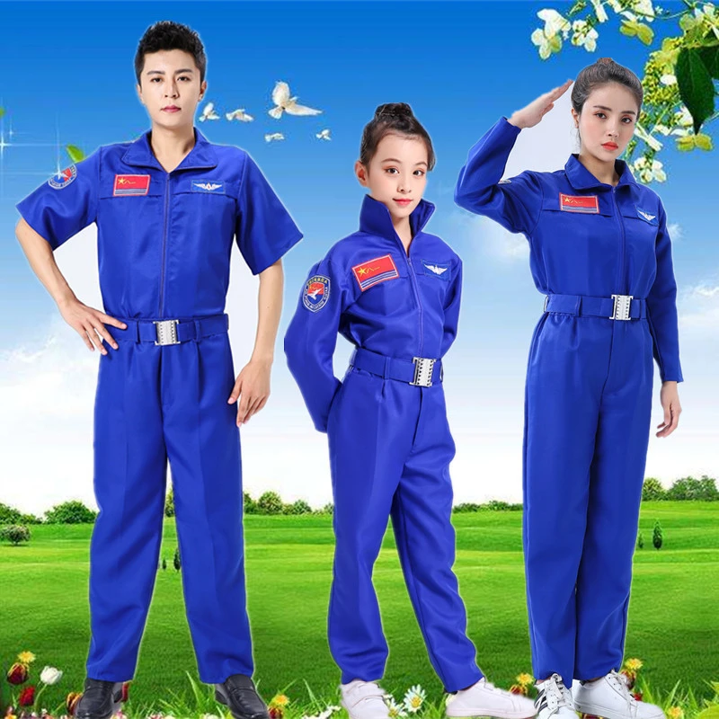 

Cosplay Costumes Children's Air Force Performance Costumes Performance Costumes Uniforms Children Adult Military Uniforms