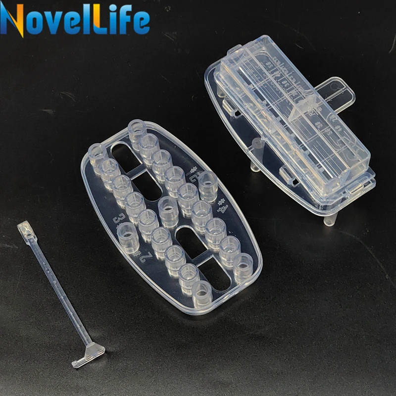 7 отверстий ручной капсула доска для наполнителя машина Размеры на возраст 1 2 3 4 5